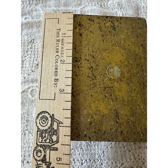 Vintage Gold Gilt Book-Shaped Trinket Box paper mache miniature ornate 4.5x3” - Picture 13 of 16